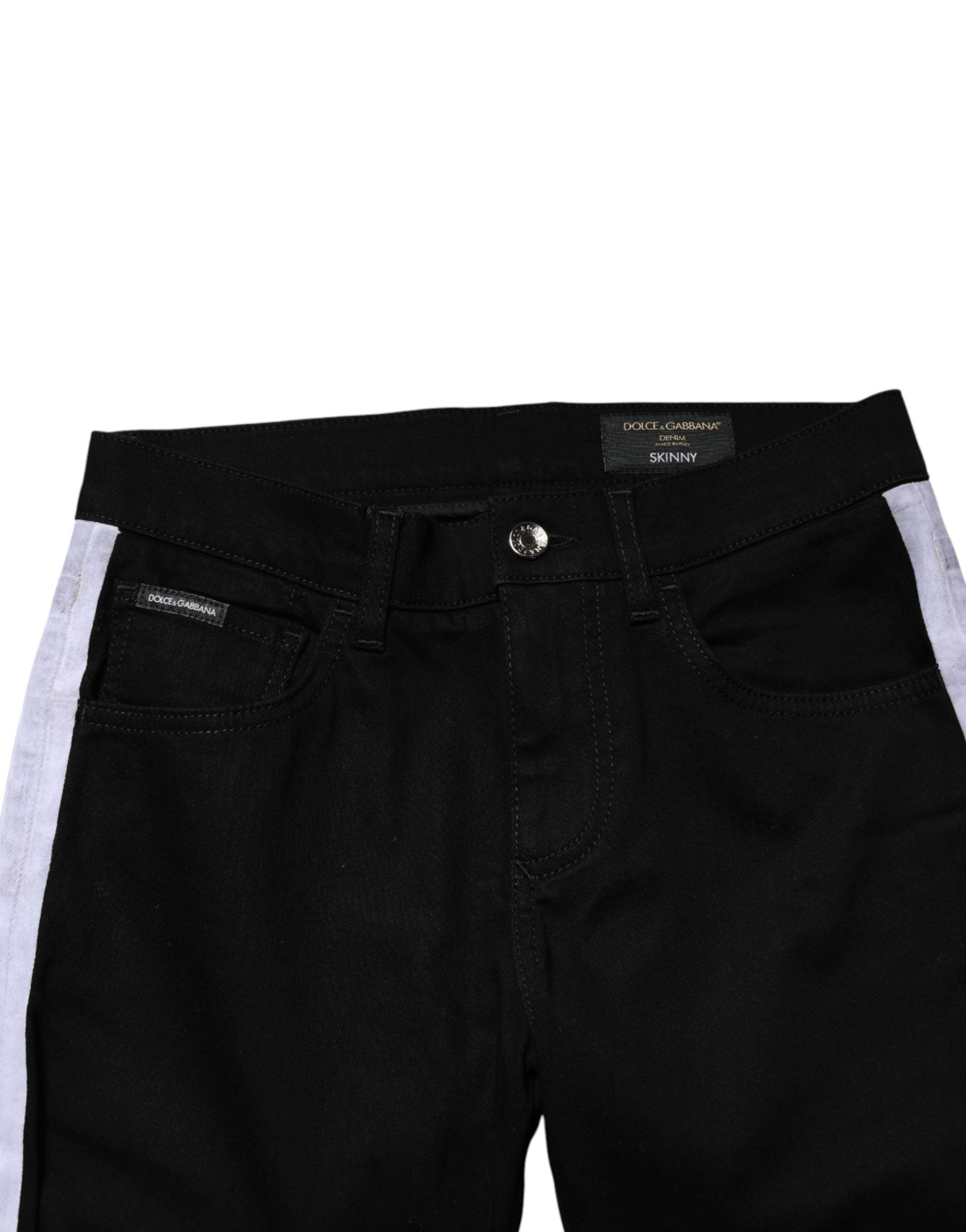 Black Cotton Stretch Skinny Denim Trouser Jeans