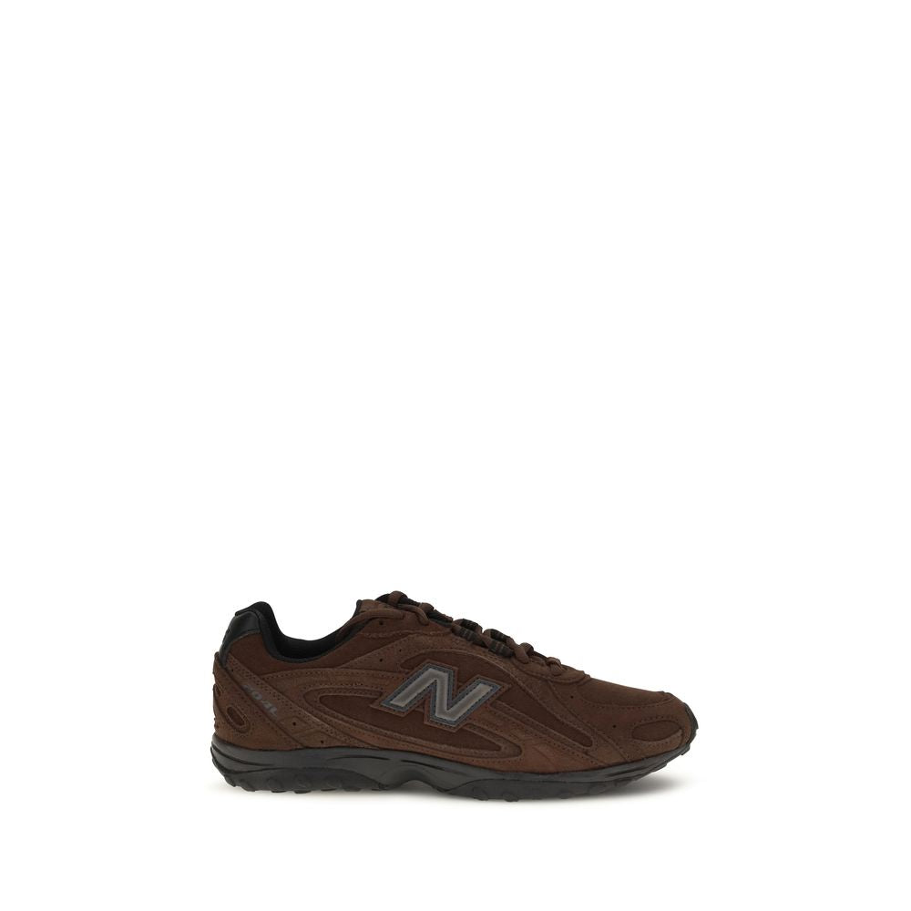 Brown Fabric Athletic Sneakers