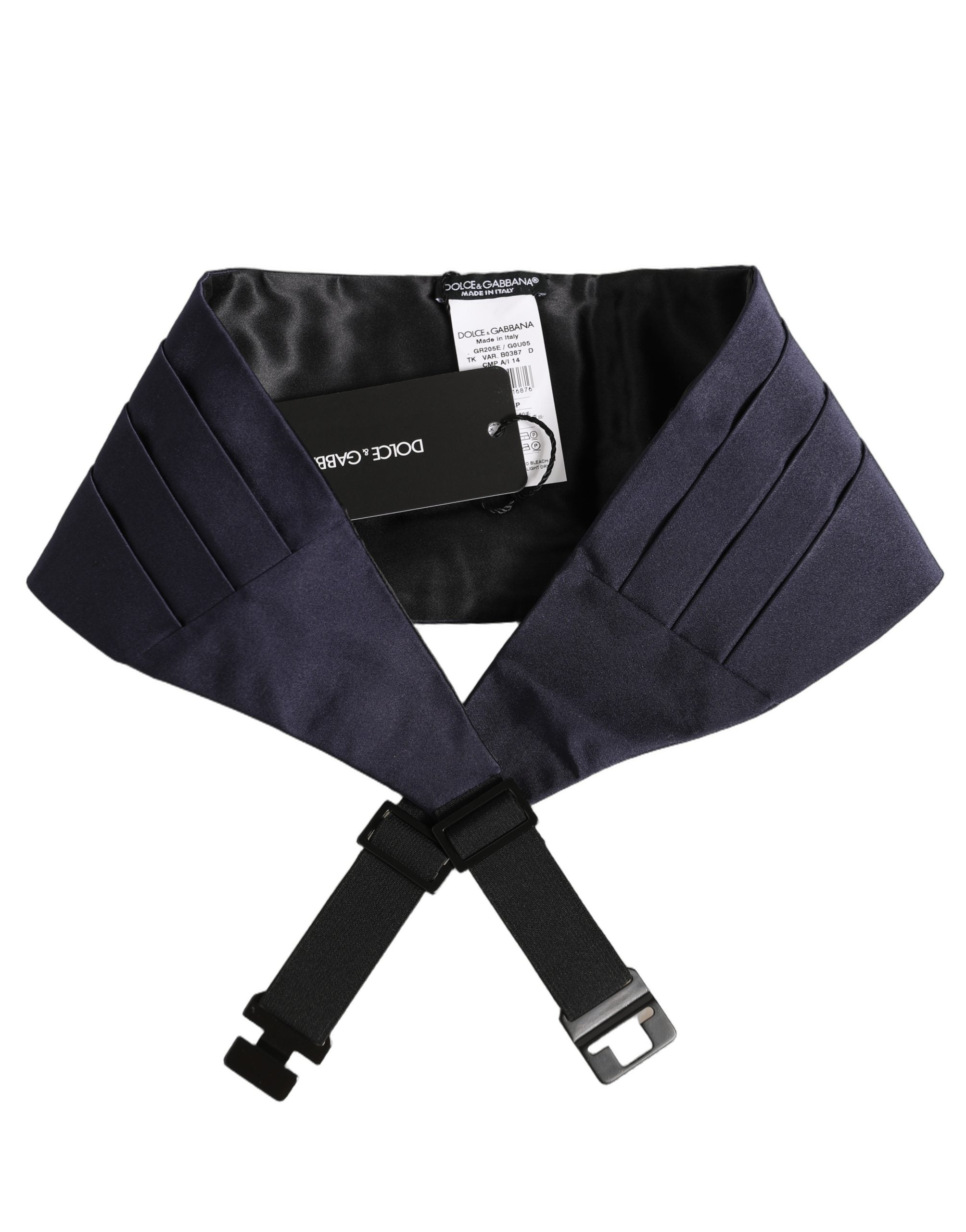 Dark Blue 100% Silk Belt Waist Cummerbund