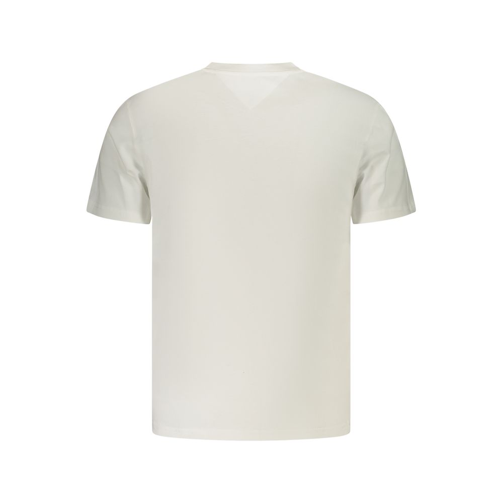 White Cotton Men's T-Shirt