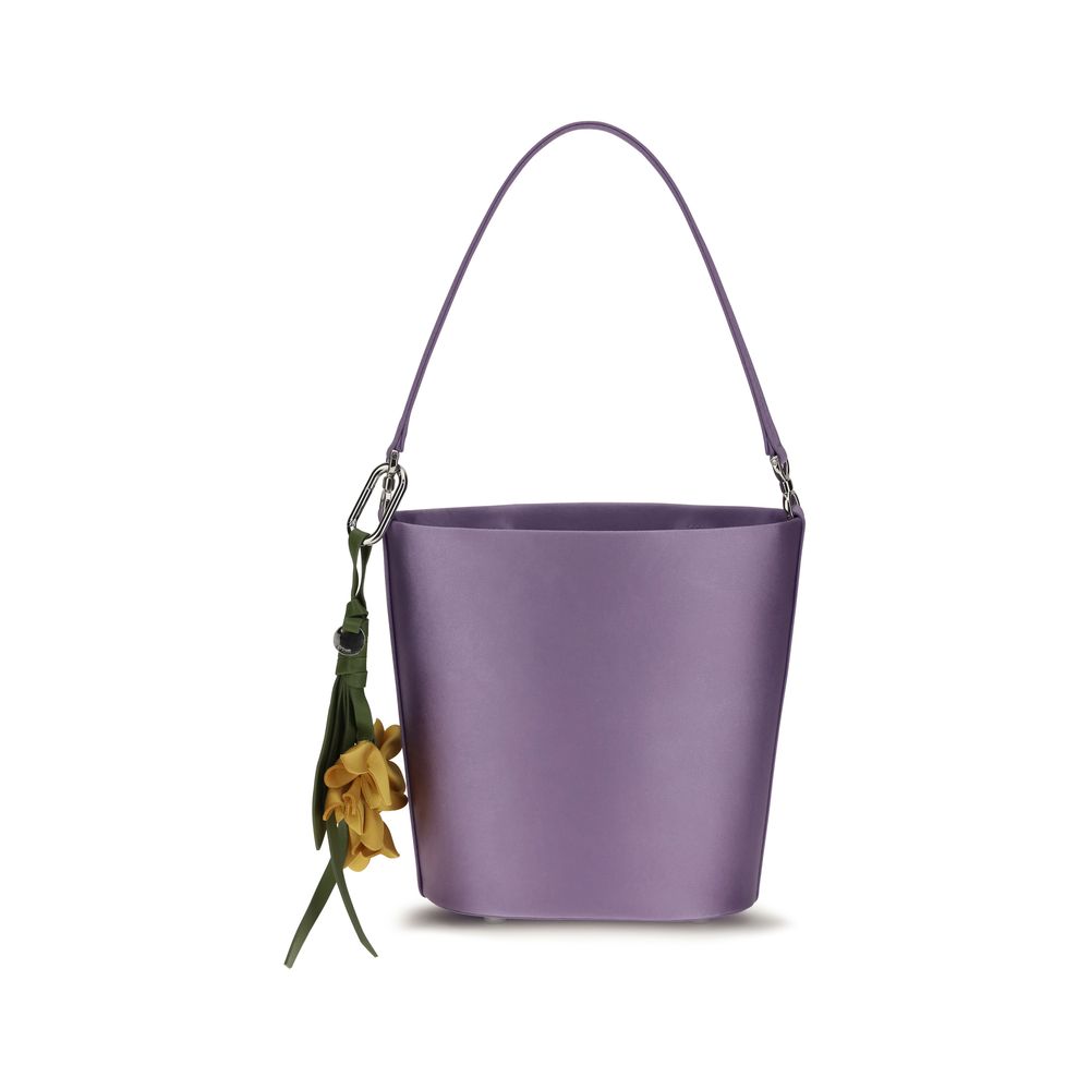 Purple Polyester Backet Bag