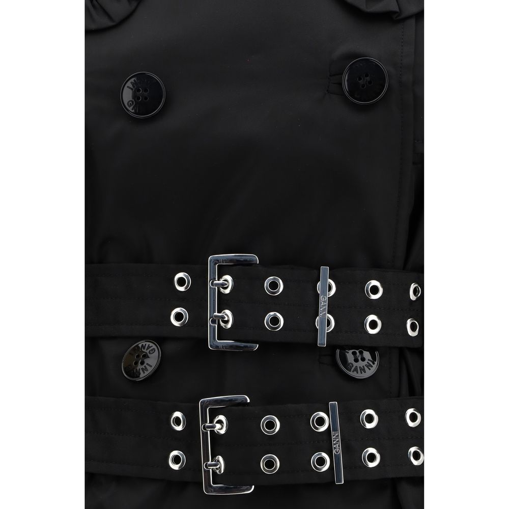 Black Nylon Coat