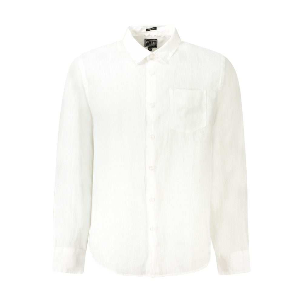 White Linen Mens Shirt
