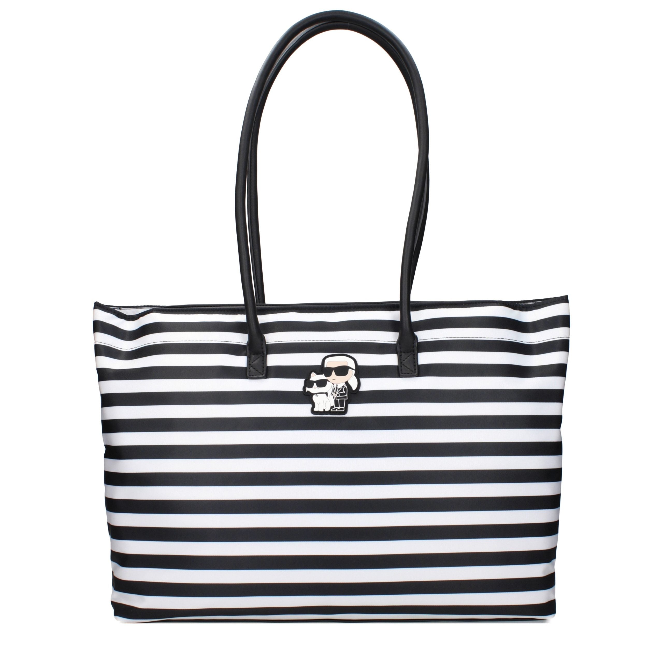 Black Fabric Shoulder Bag