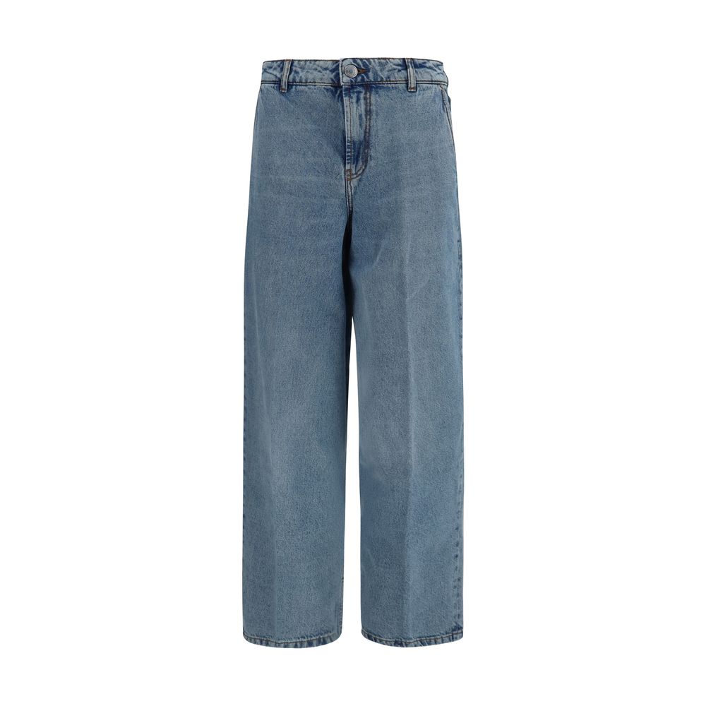 Blue Cotton Jeans Denim