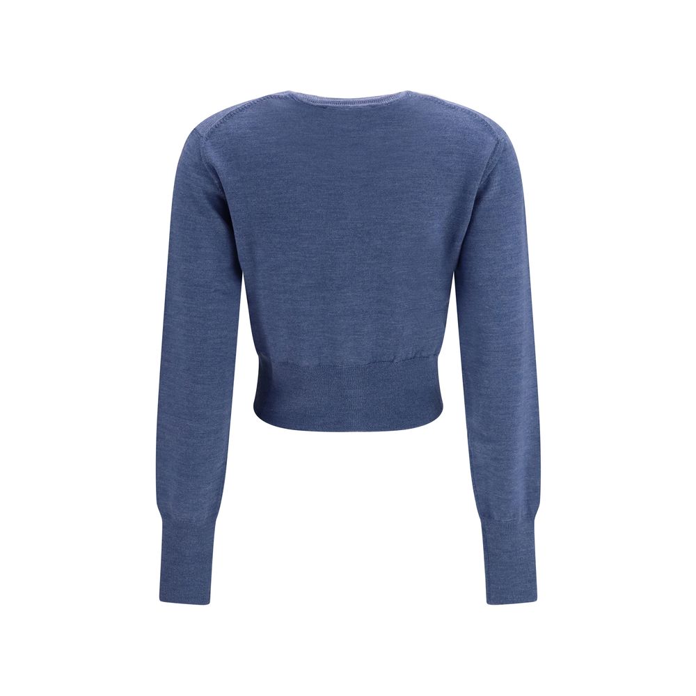 Blue Silk Cardigan