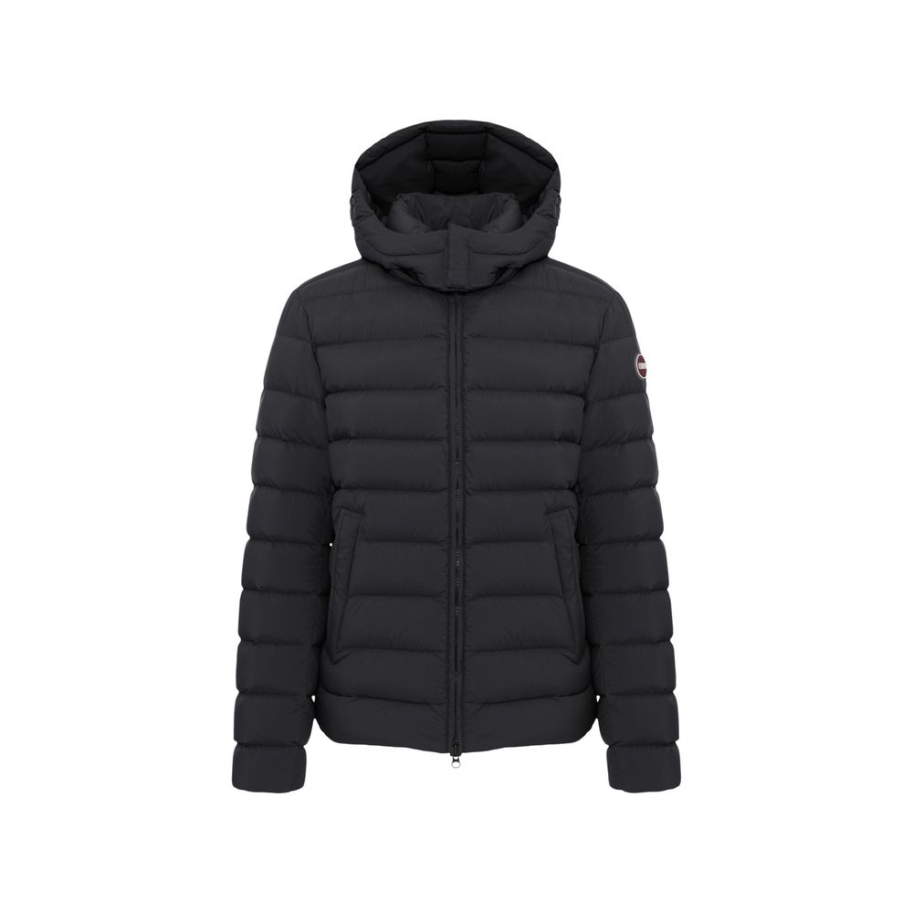 Black Polyamide Full-Length Jacket