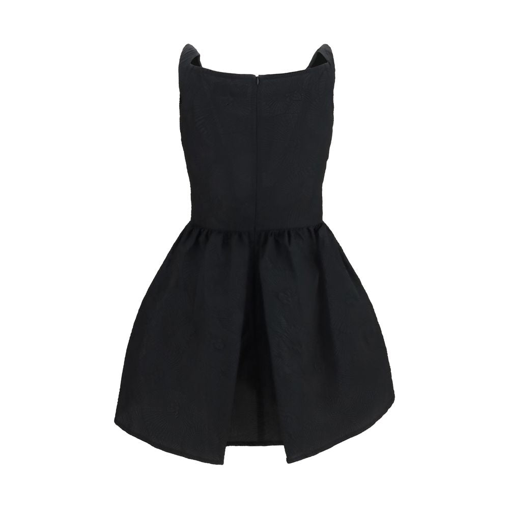 Black Cotton Casual Dress