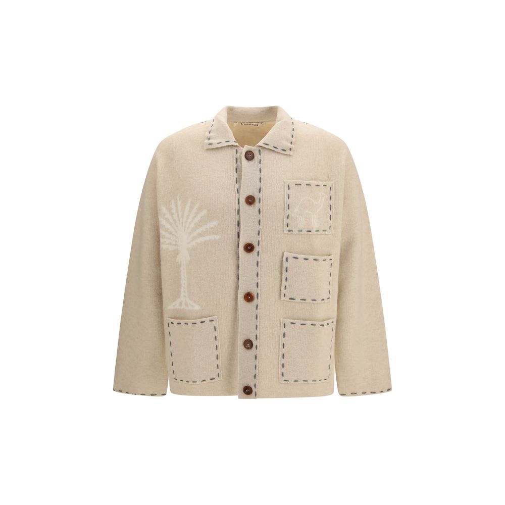 Beige Cashmere Cardigan