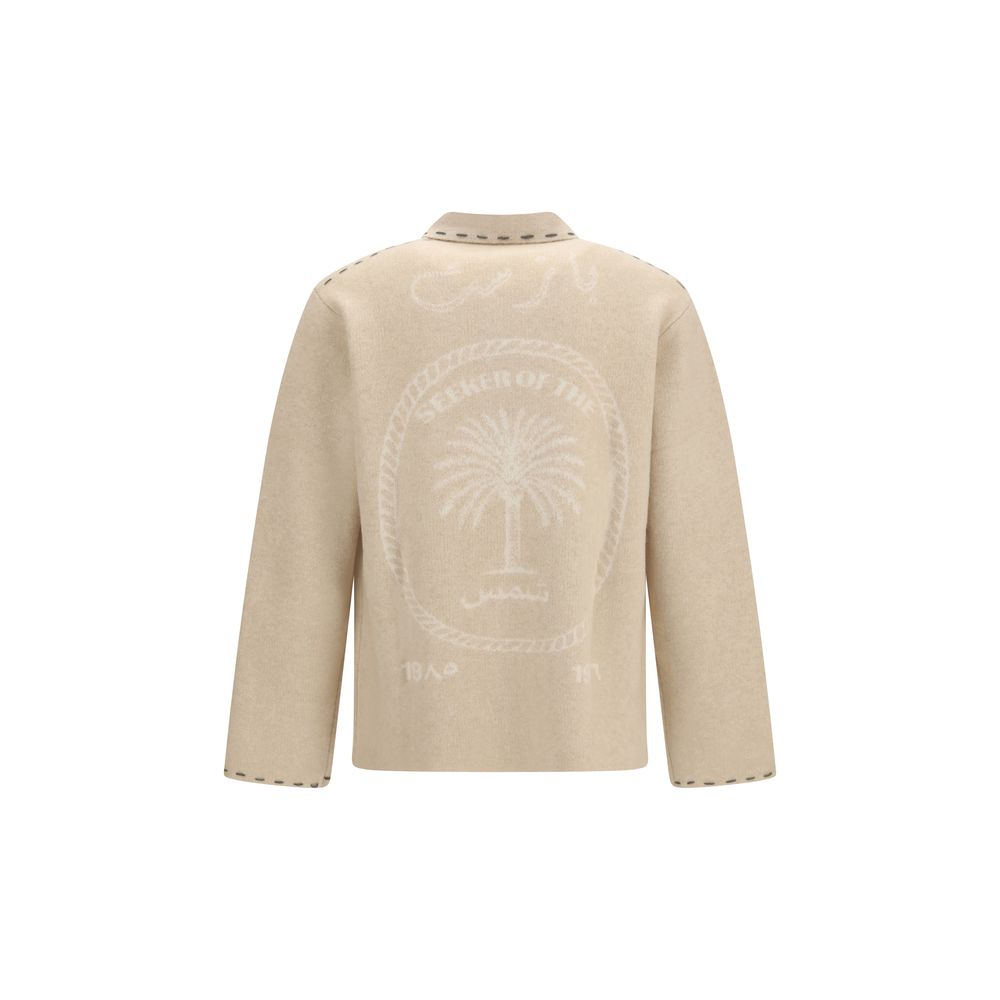 Beige Cashmere Cardigan
