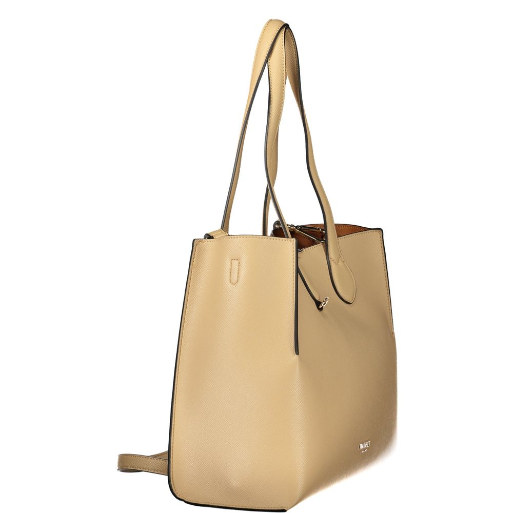 Beige Polyethylene Handbag