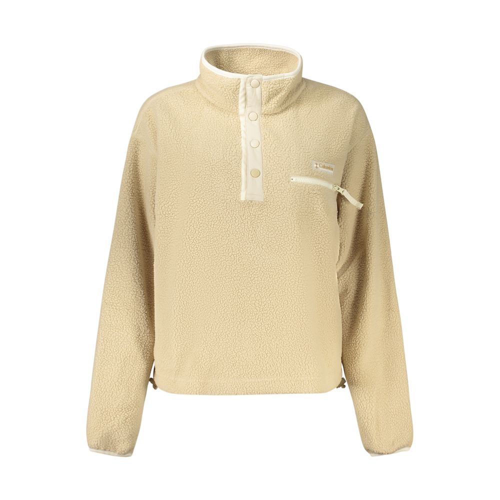 Beige Polyester Women's Sweatshirt