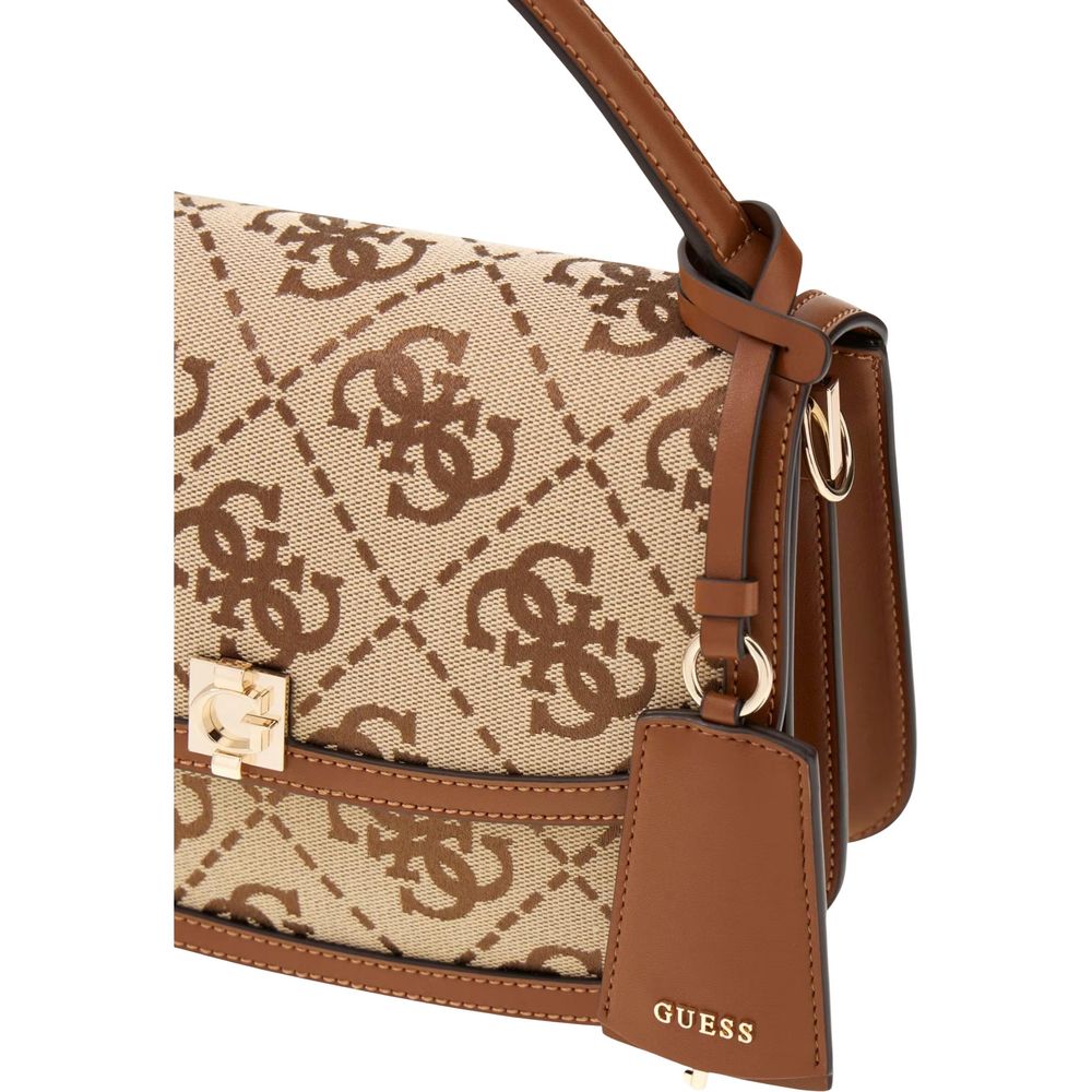 White Polyester Handbag