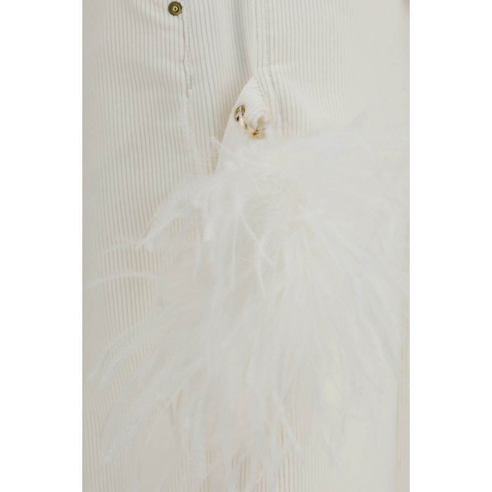White Cotton Casual Pants