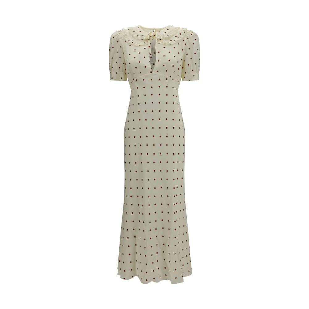 Beige Silk Casual Dress