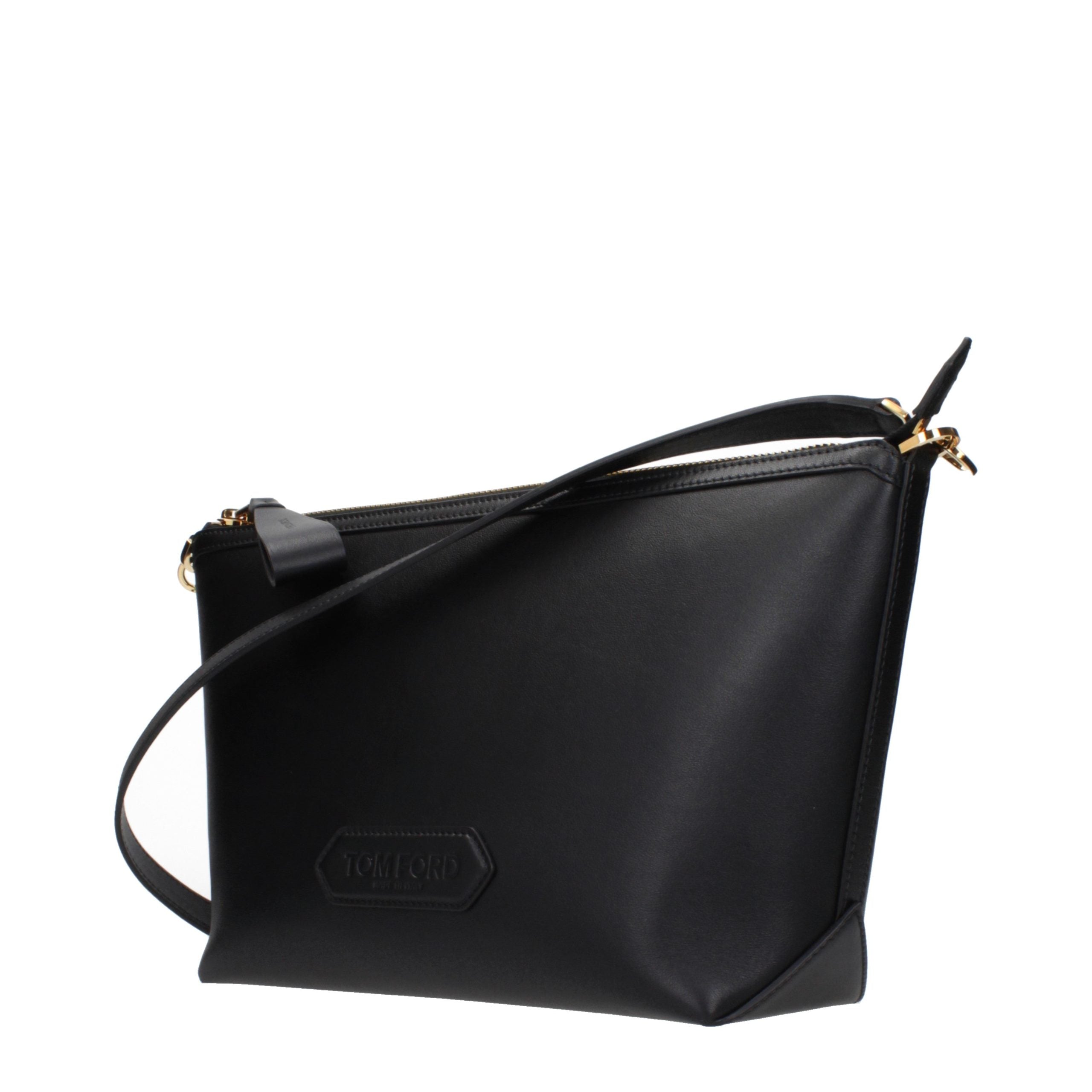 Black Leather Crossbody Bag