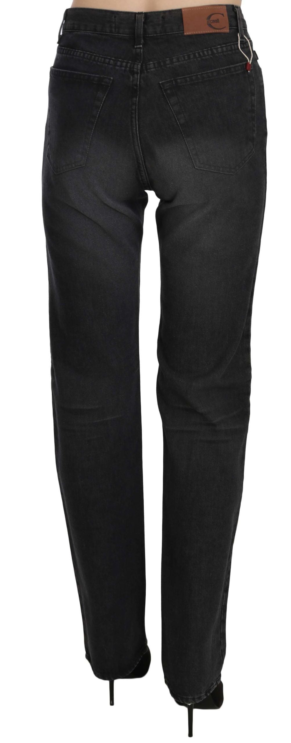 Elevate Your Style: Chic Black High Waist Denim - ventzia