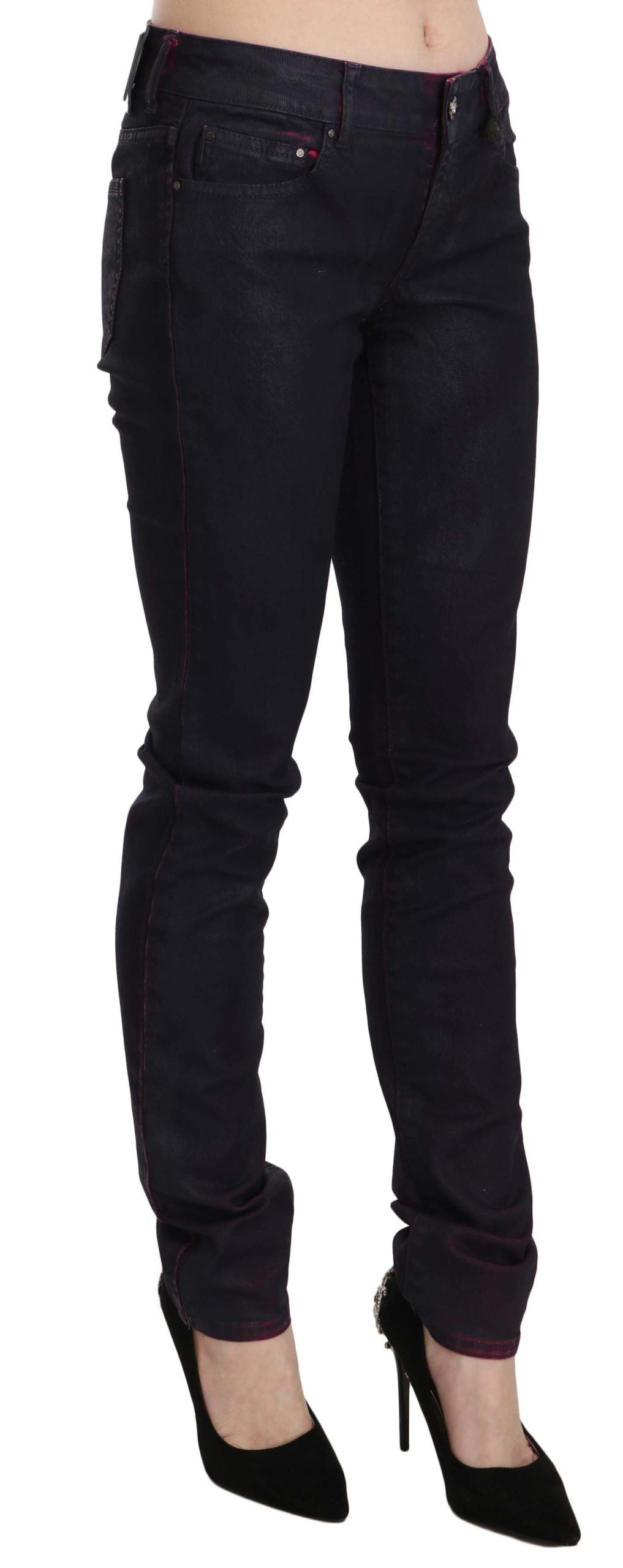 Chic Black Low Waist Skinny Denim - ventzia