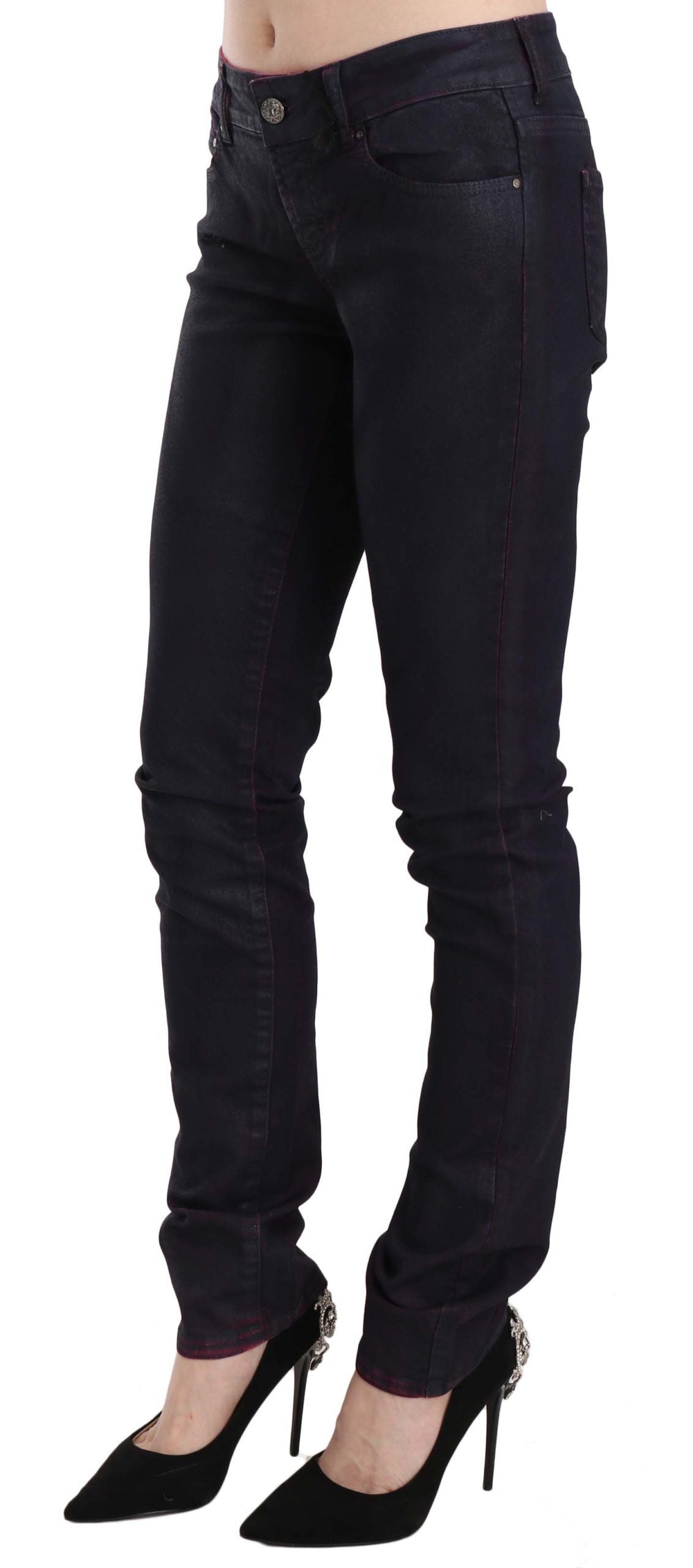 Chic Black Low Waist Skinny Denim - ventzia
