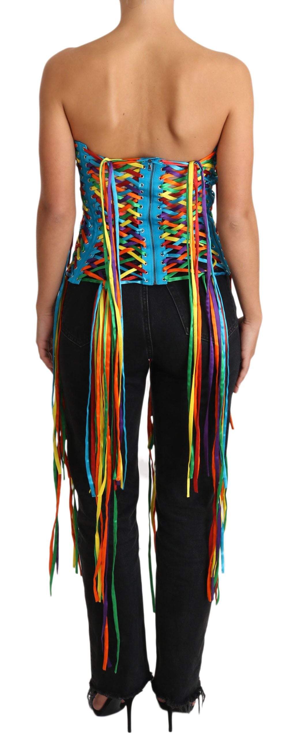 Multicolor Strapless Bustier Corset Top - ventzia