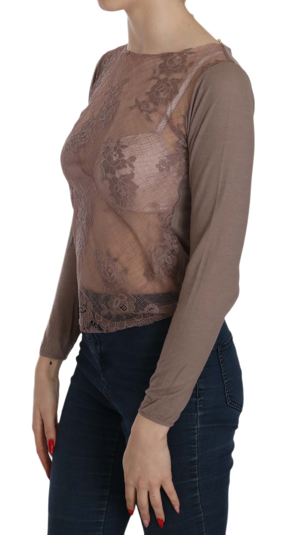 Boat Neck Cotton Lace Blouse - ventzia