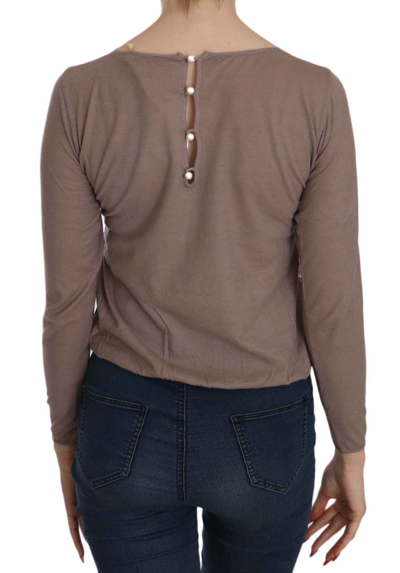 Boat Neck Cotton Lace Blouse - ventzia