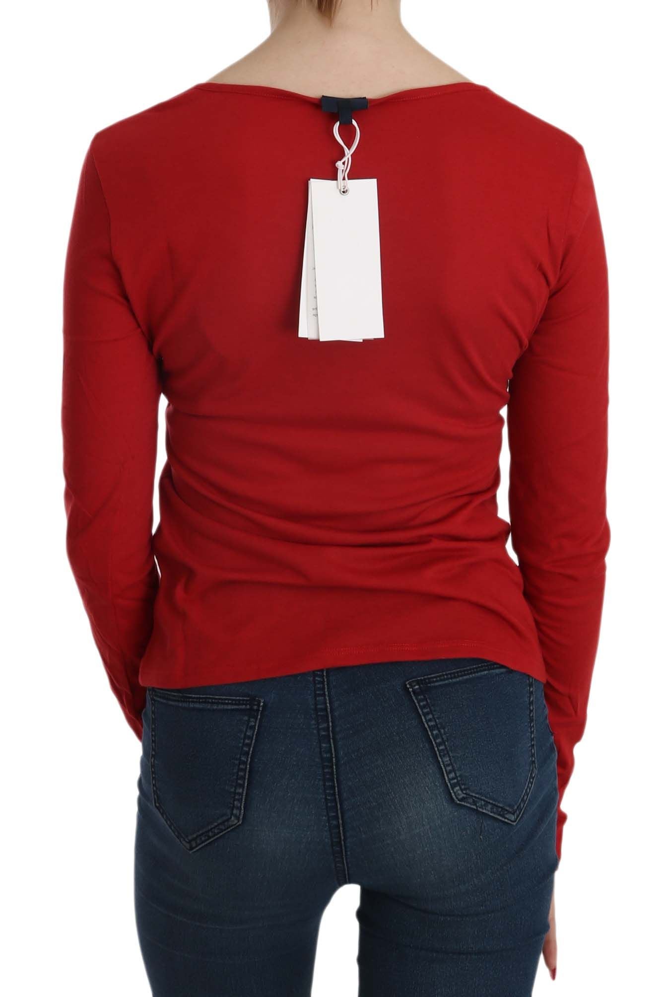 Ravishing Red Crystal Embellished Blouse - ventzia