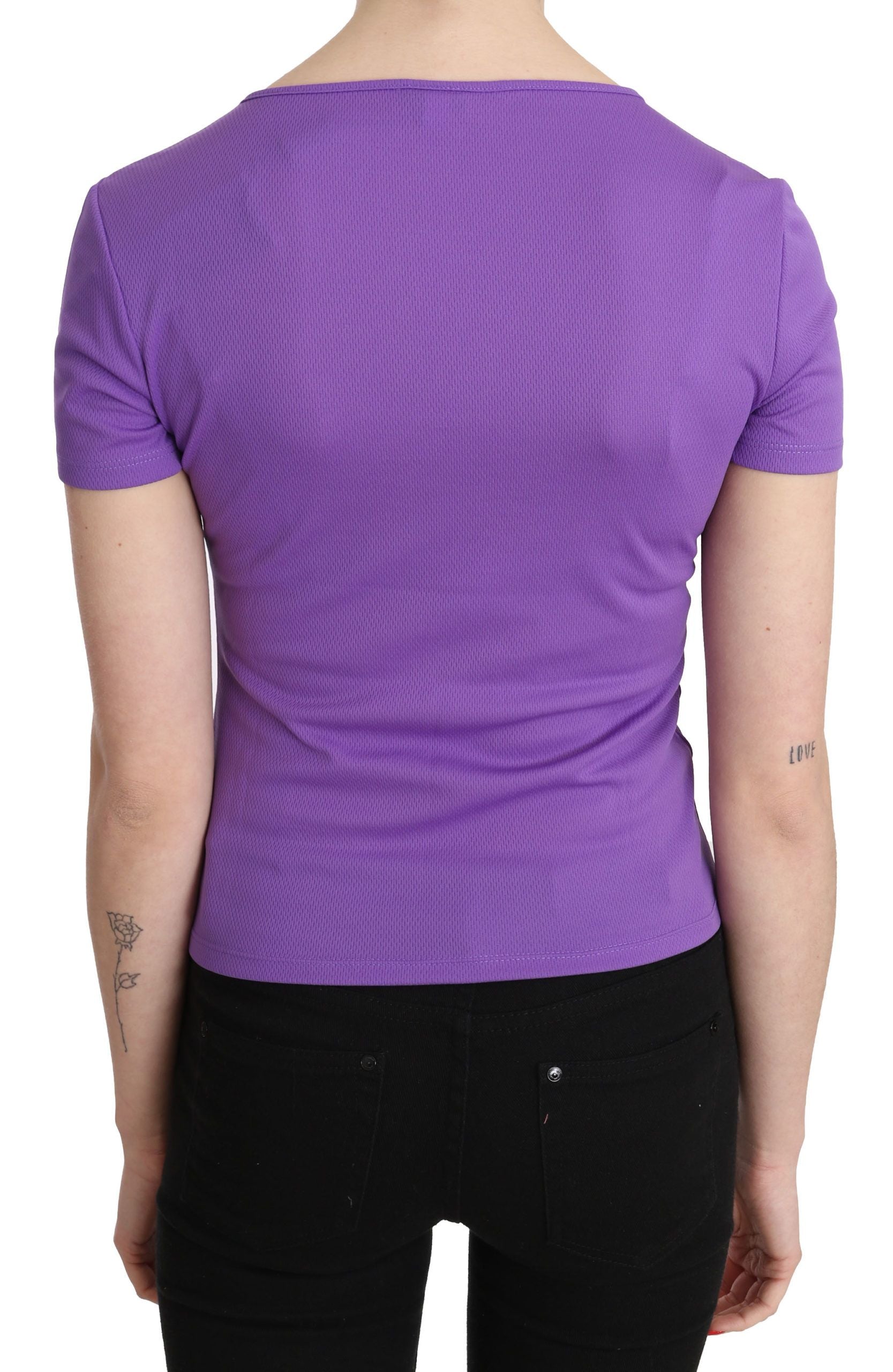 Chic Purple Casual Top for Everyday Elegance - ventzia