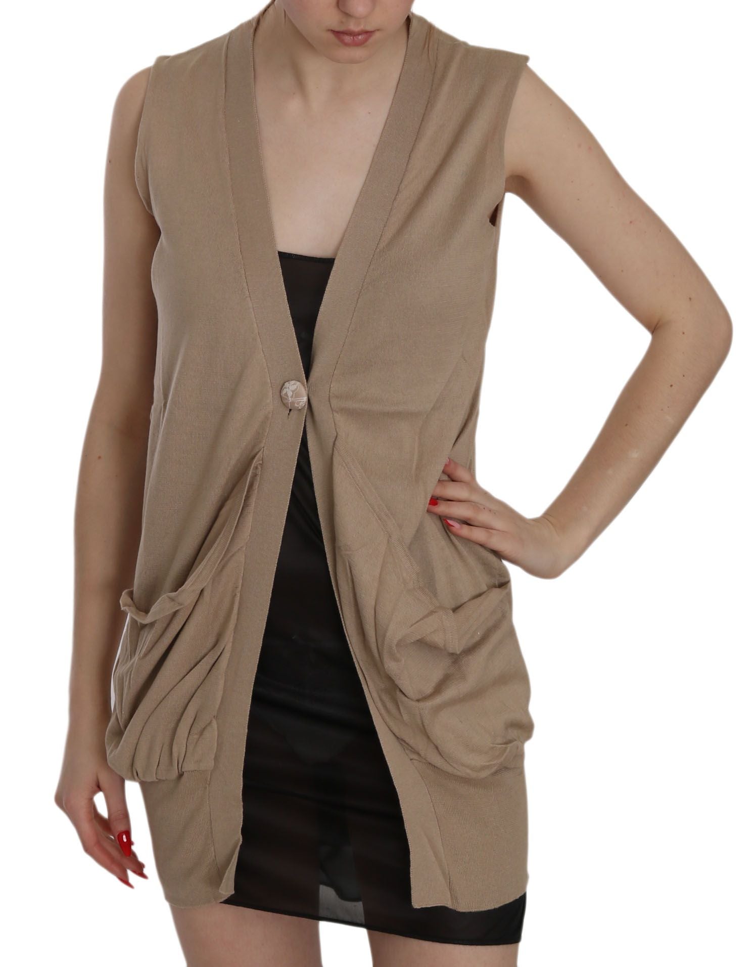 Elegant Sleeveless Cotton Vest - ventzia
