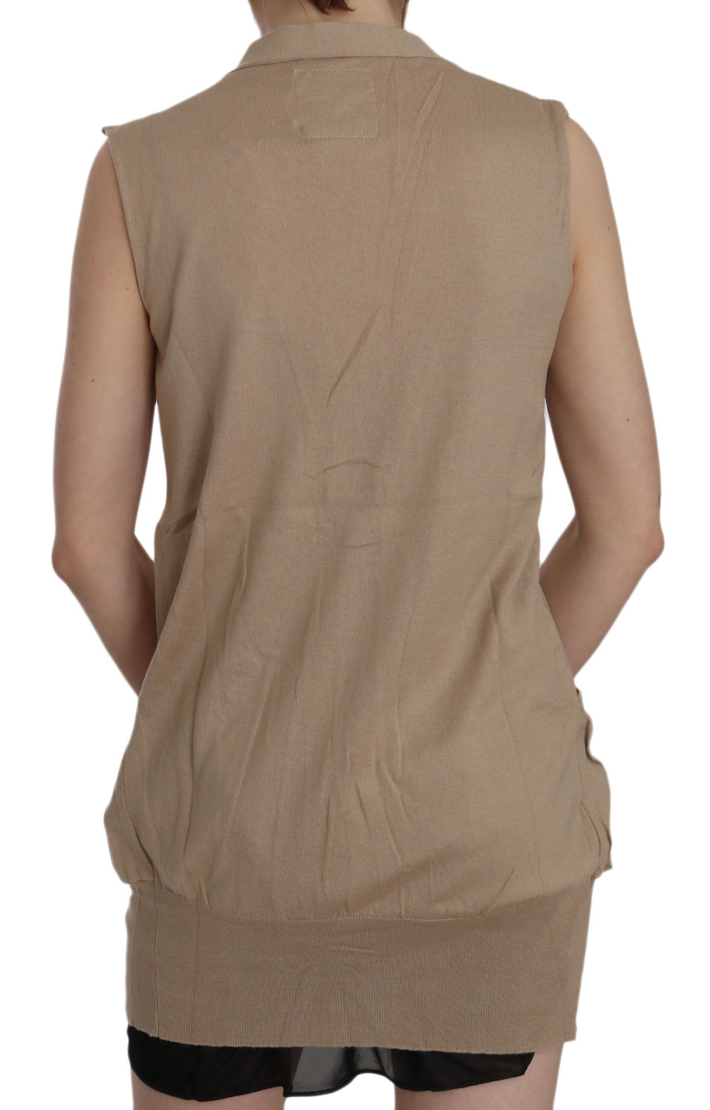 Elegant Sleeveless Cotton Vest - ventzia