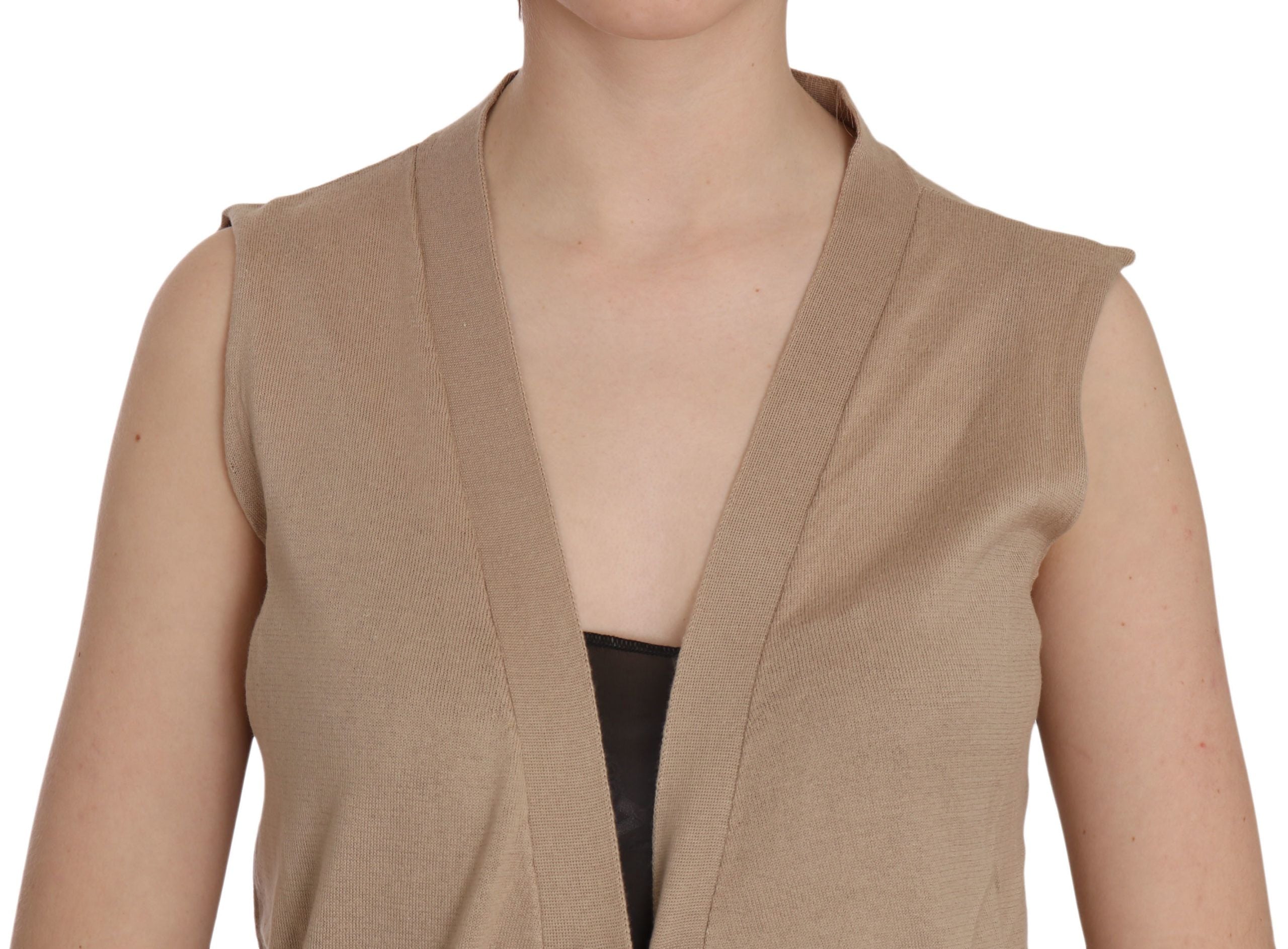 Elegant Sleeveless Cotton Vest - ventzia