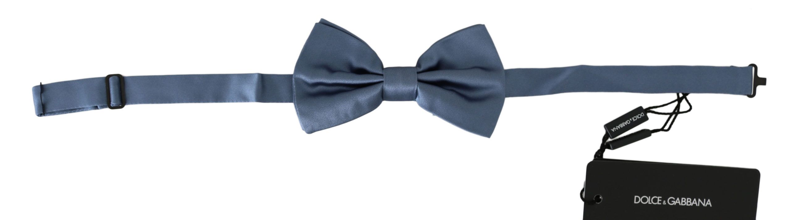 Elegant Blue Silk Bow Tie - ventzia