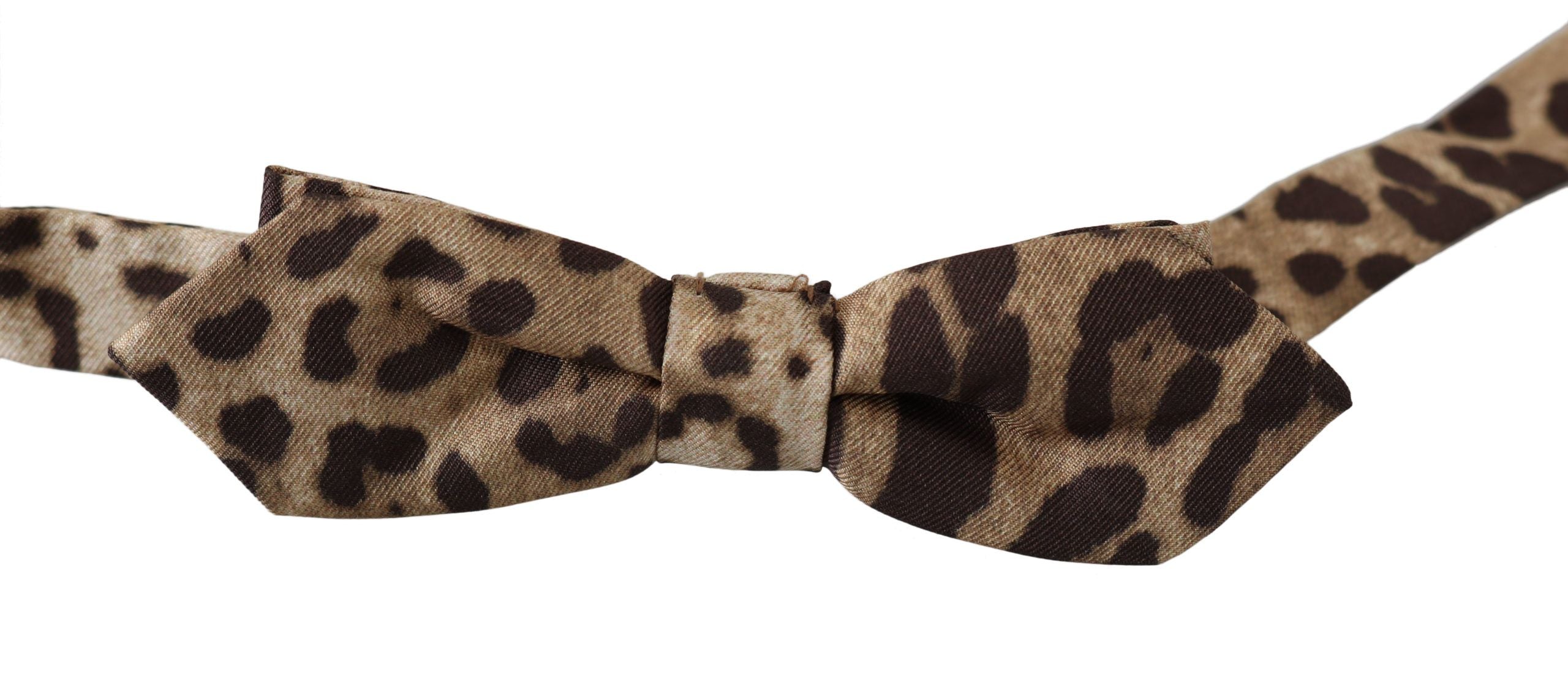 Exquisite Silk Leopard Print Bow Tie - ventzia
