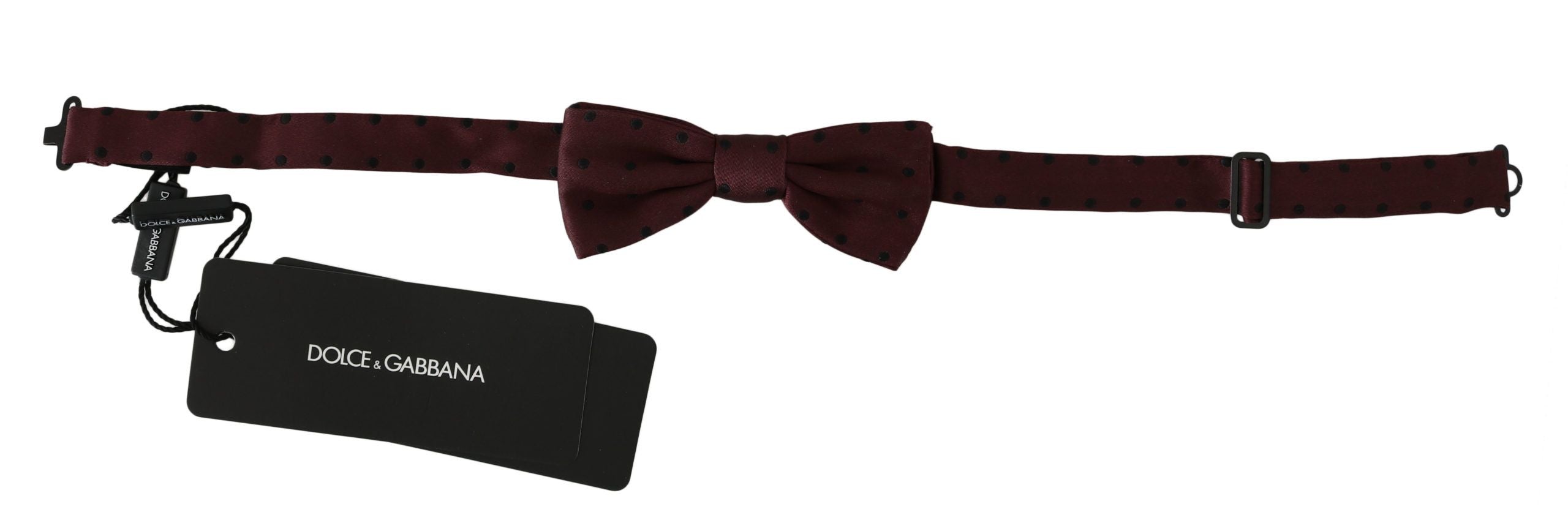 Elegant Silk Purple Dotted Bow Tie - ventzia