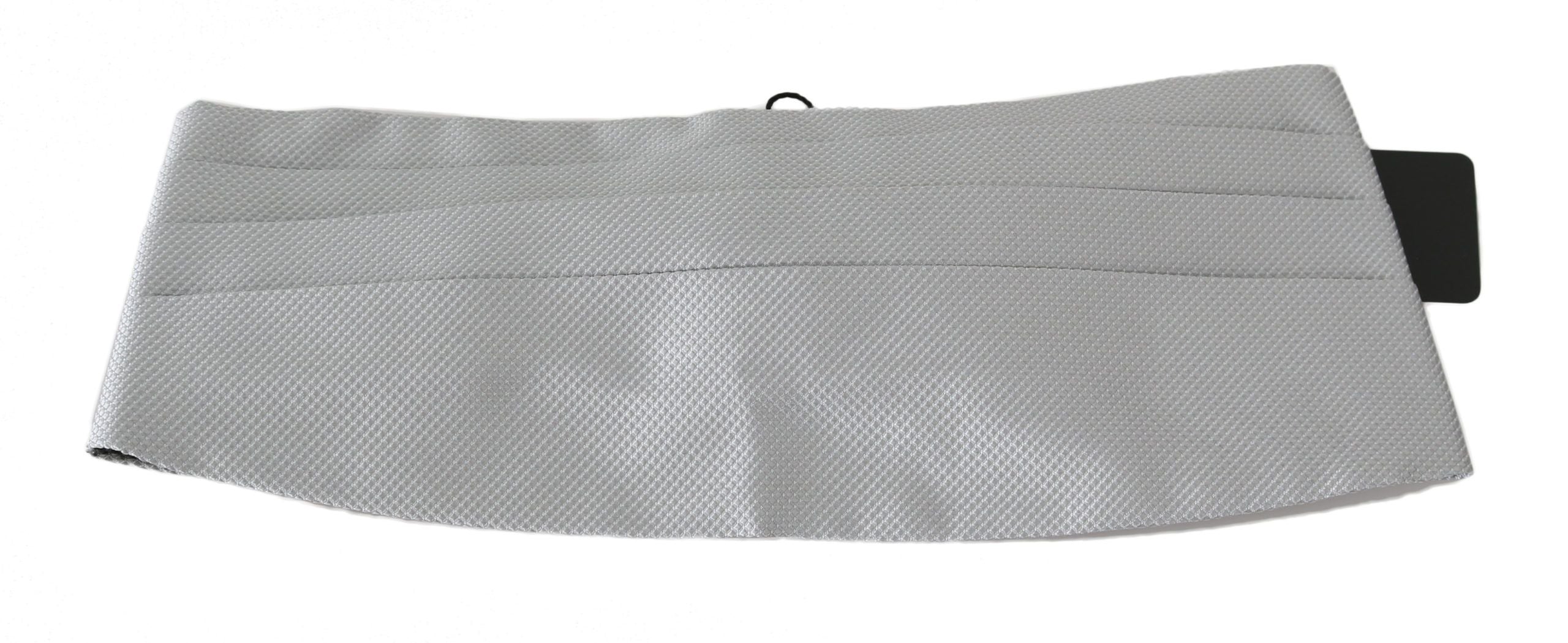 Elegant Silk Gray Cummerbund - ventzia