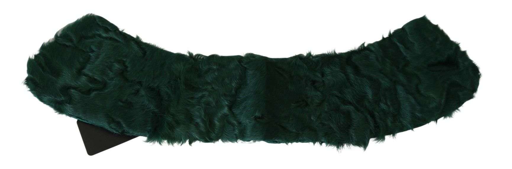 Elegant Lambskin Fur Scarf in Lush Green - ventzia