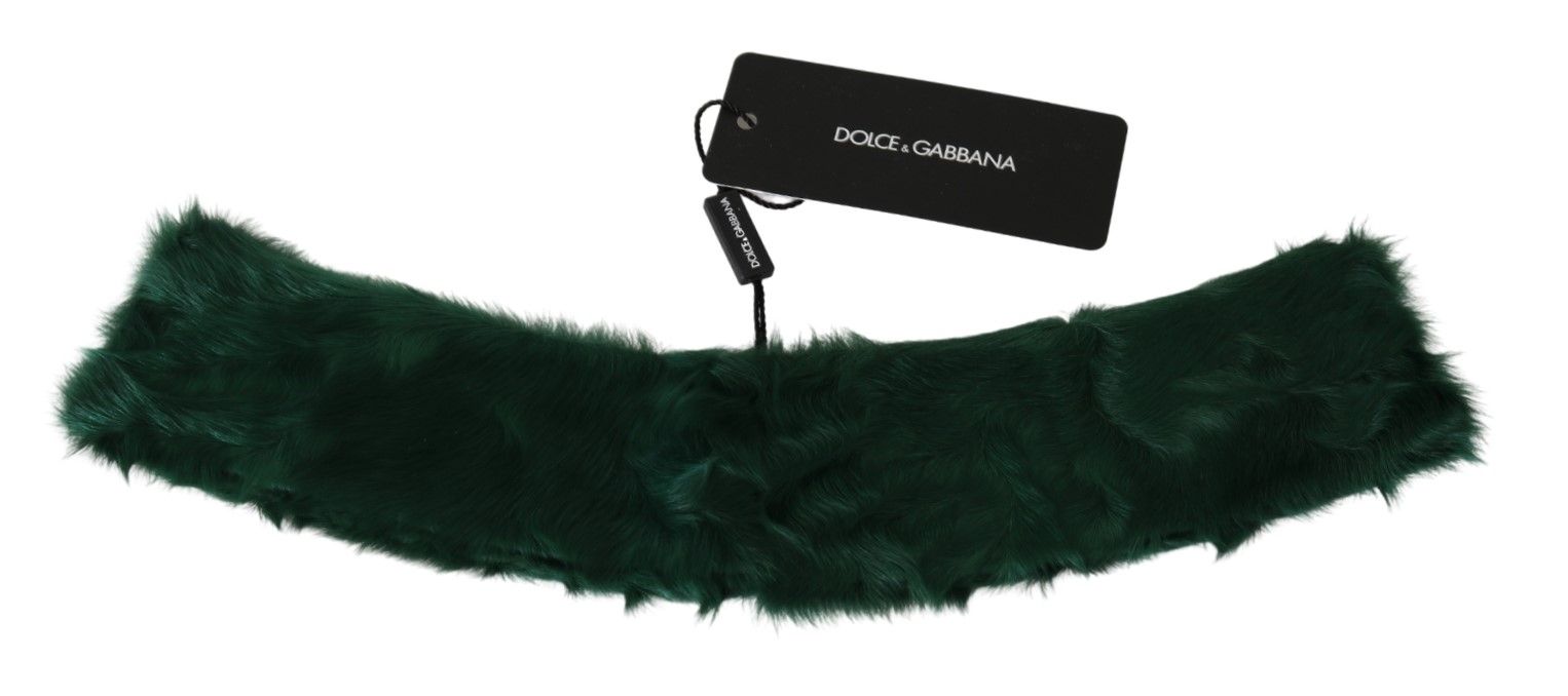 Luxurious Green Lambskin Scarf for Women - ventzia