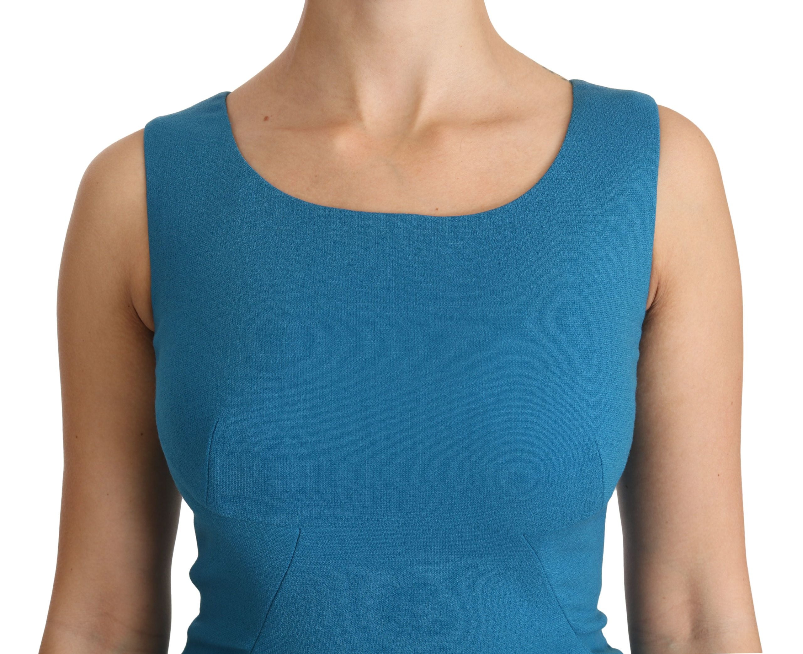 Elegant Sheath Knee-Length Wool Dress - ventzia