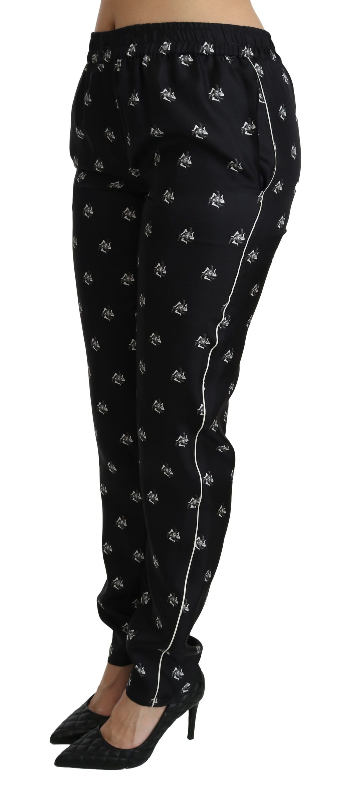 Elegant Mid Waist Skinny Silk Pants - ventzia