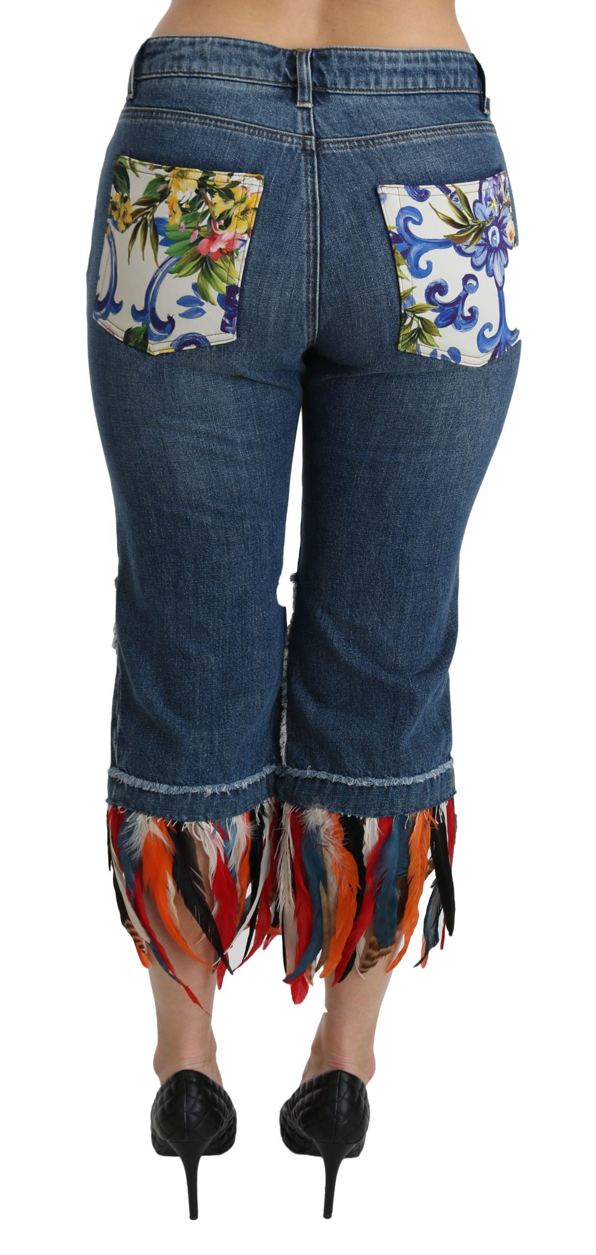 Chic Low Waist Cropped Jeans - ventzia