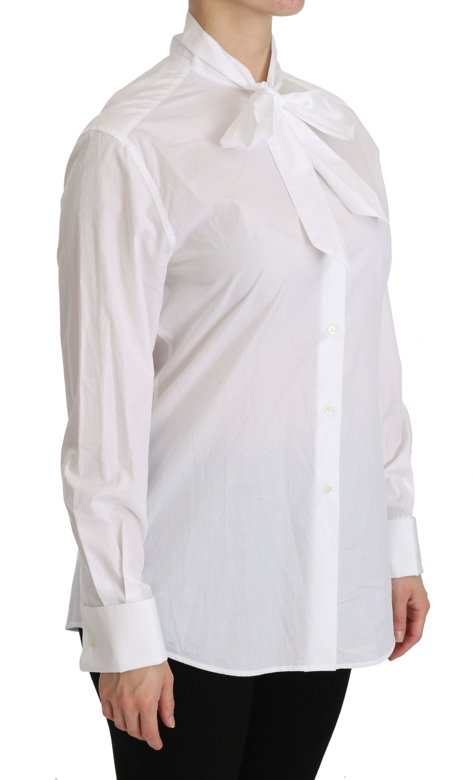 Elegant White Turtle Neck Polo Top - ventzia