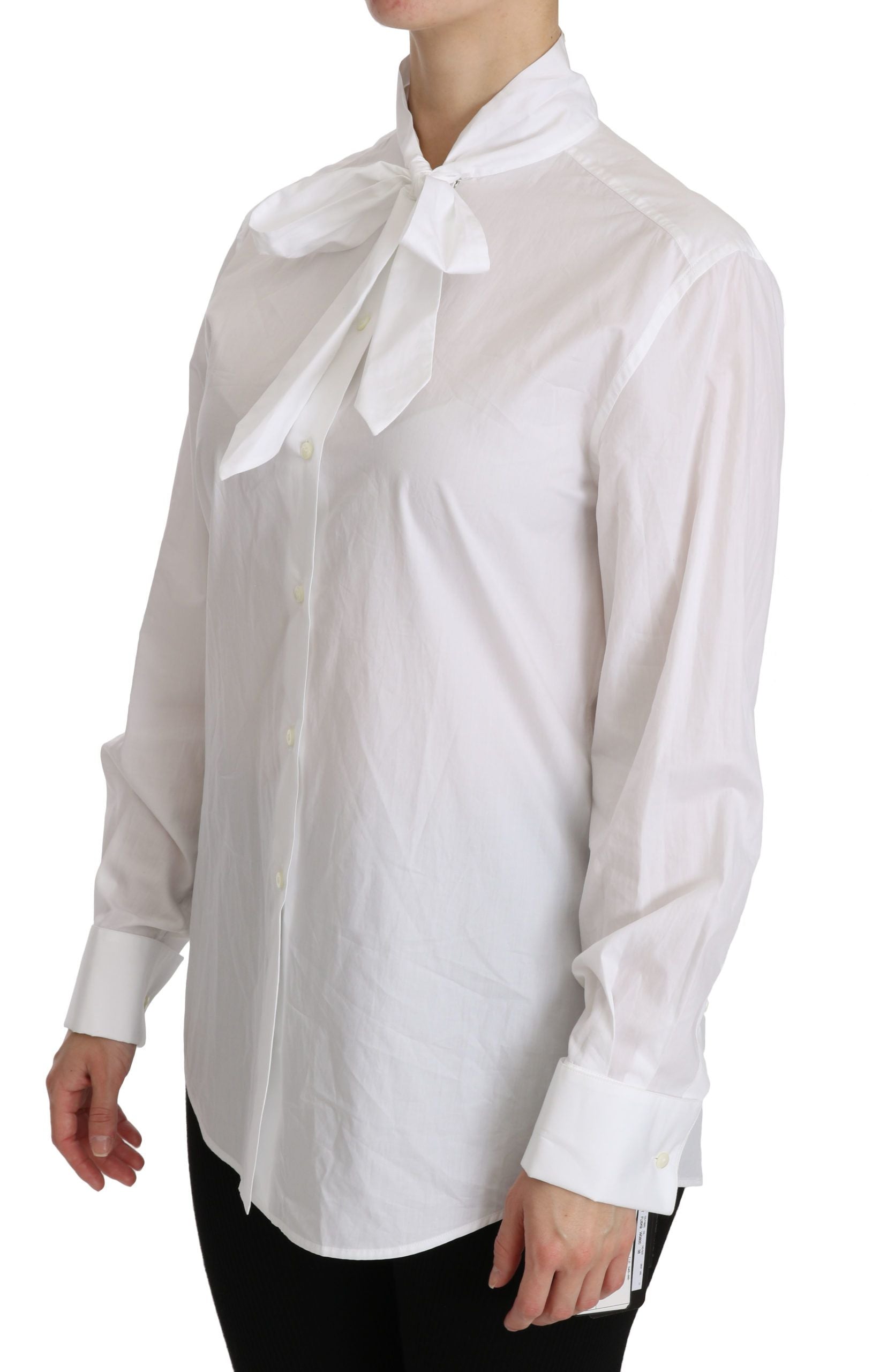 Elegant White Turtle Neck Polo Top - ventzia