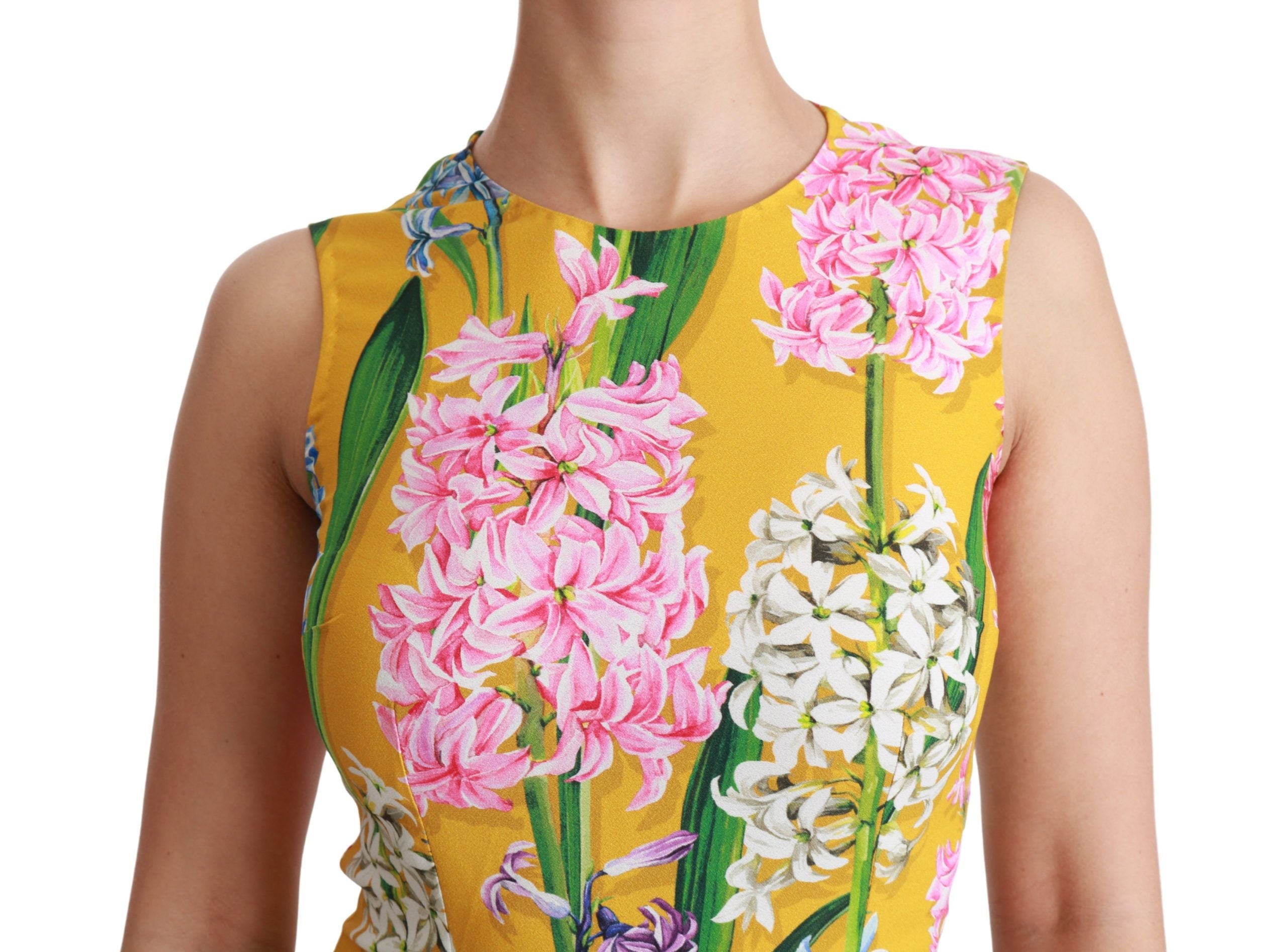Sunshine Floral Crewneck Sleeveless Blouse - ventzia