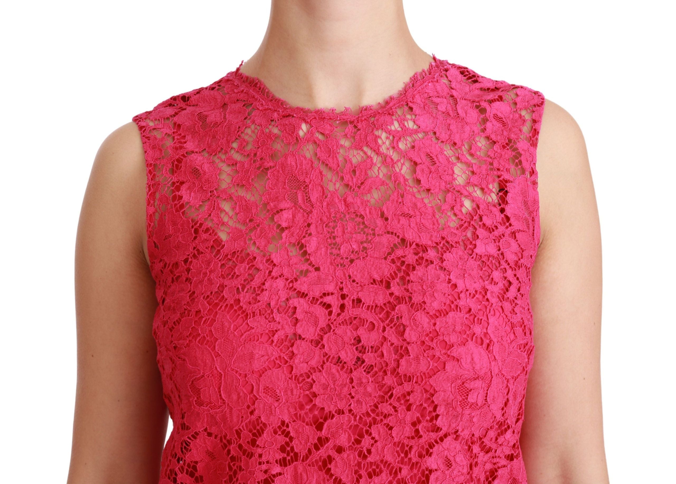Shocking Pink Mini Bodycon Dress - ventzia
