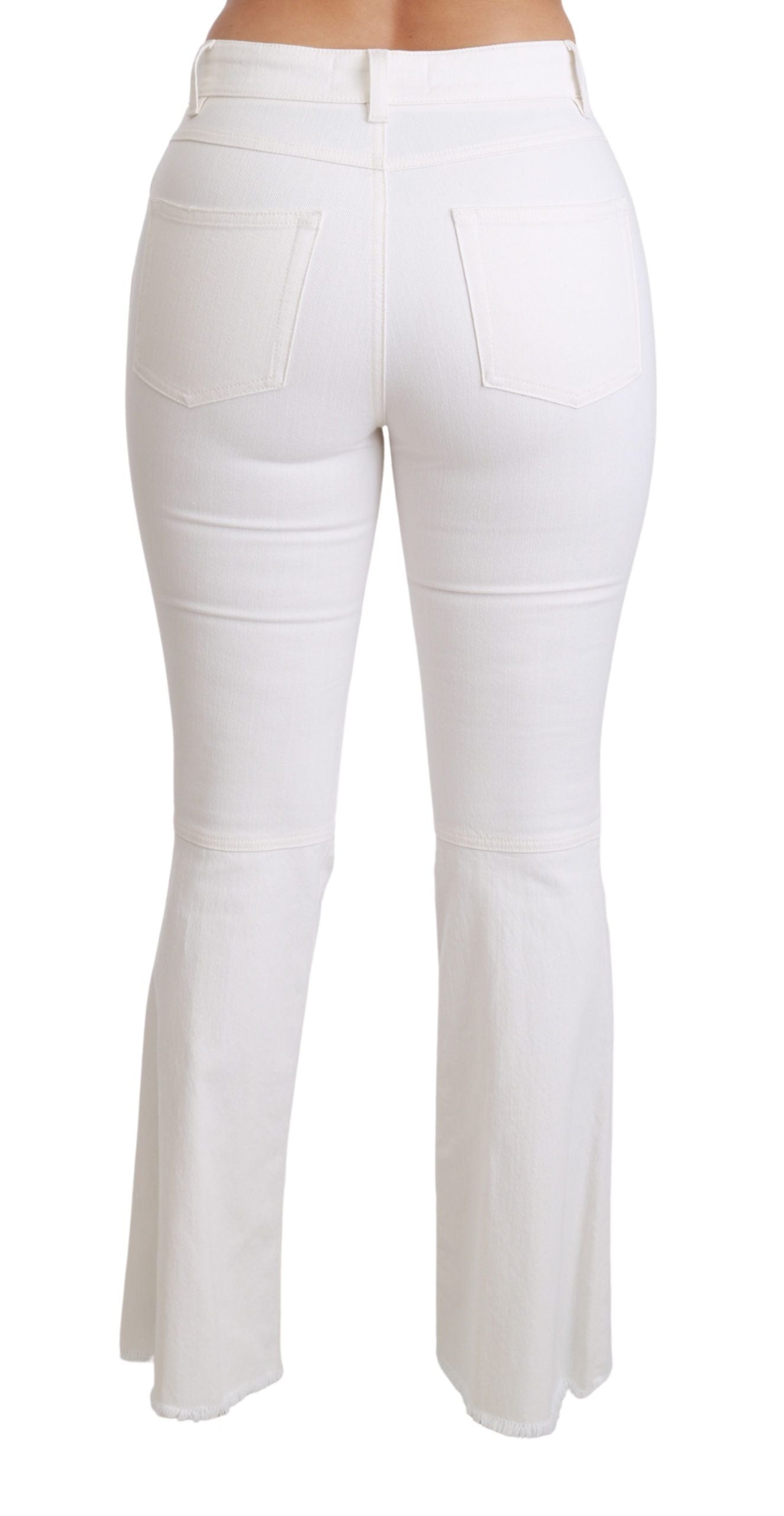 Chic Flared Mid Waist Embroidered Pants - ventzia