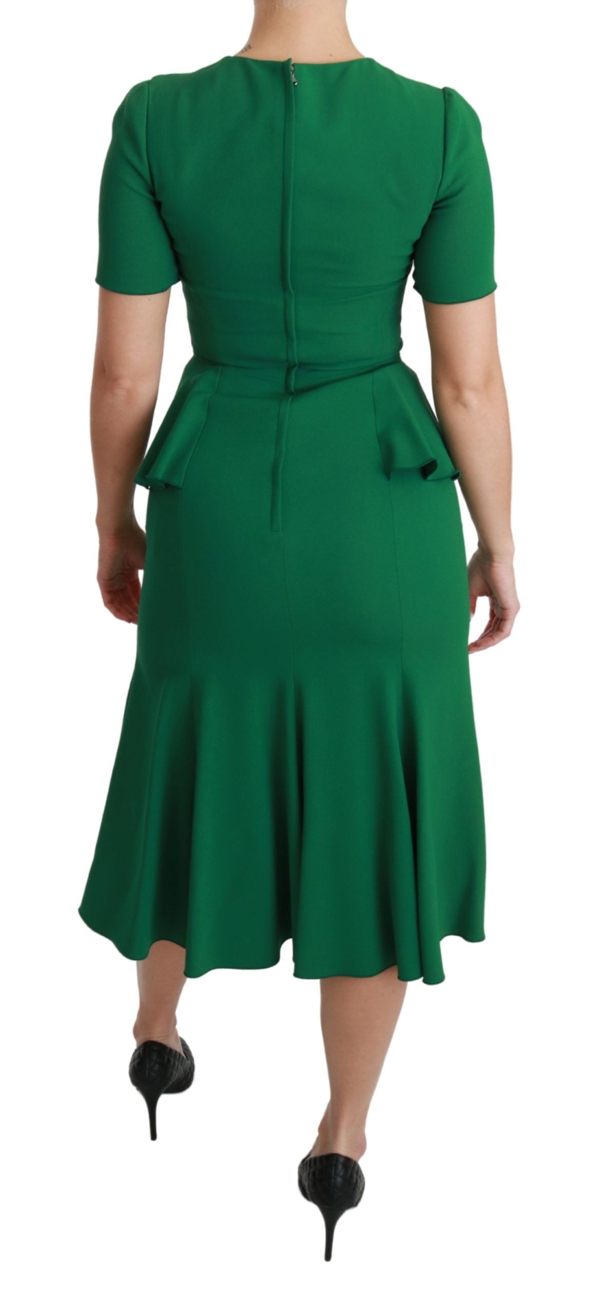 Enchanted Green Mermaid Midi Dress - ventzia
