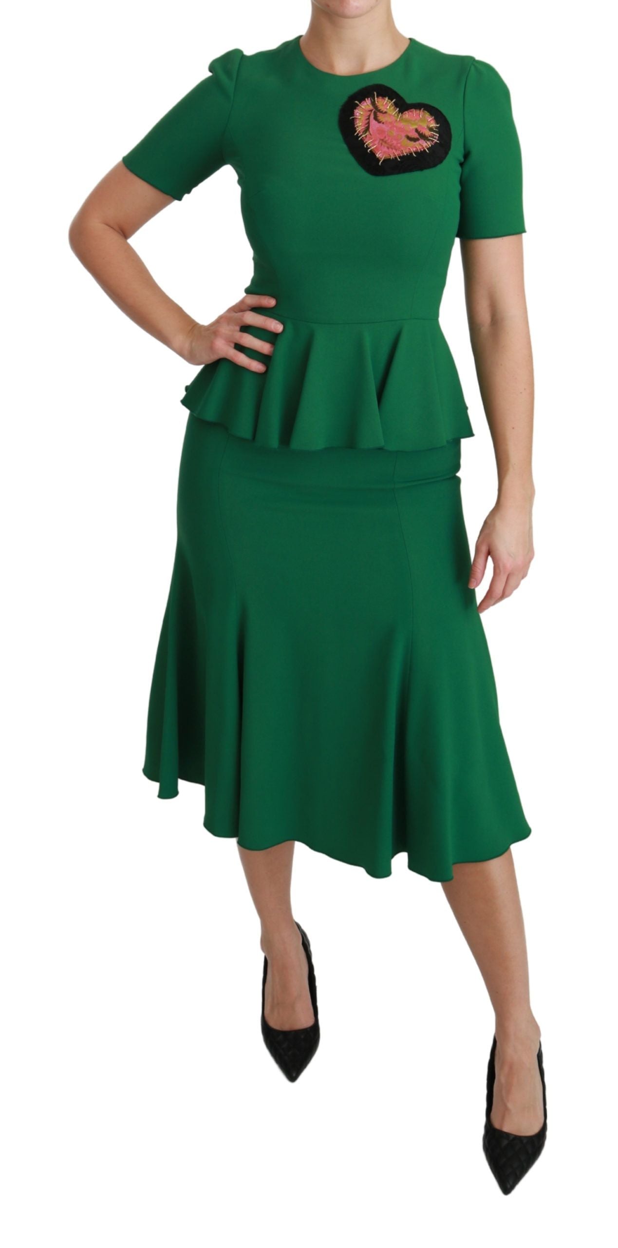Enchanted Green Mermaid Midi Dress - ventzia