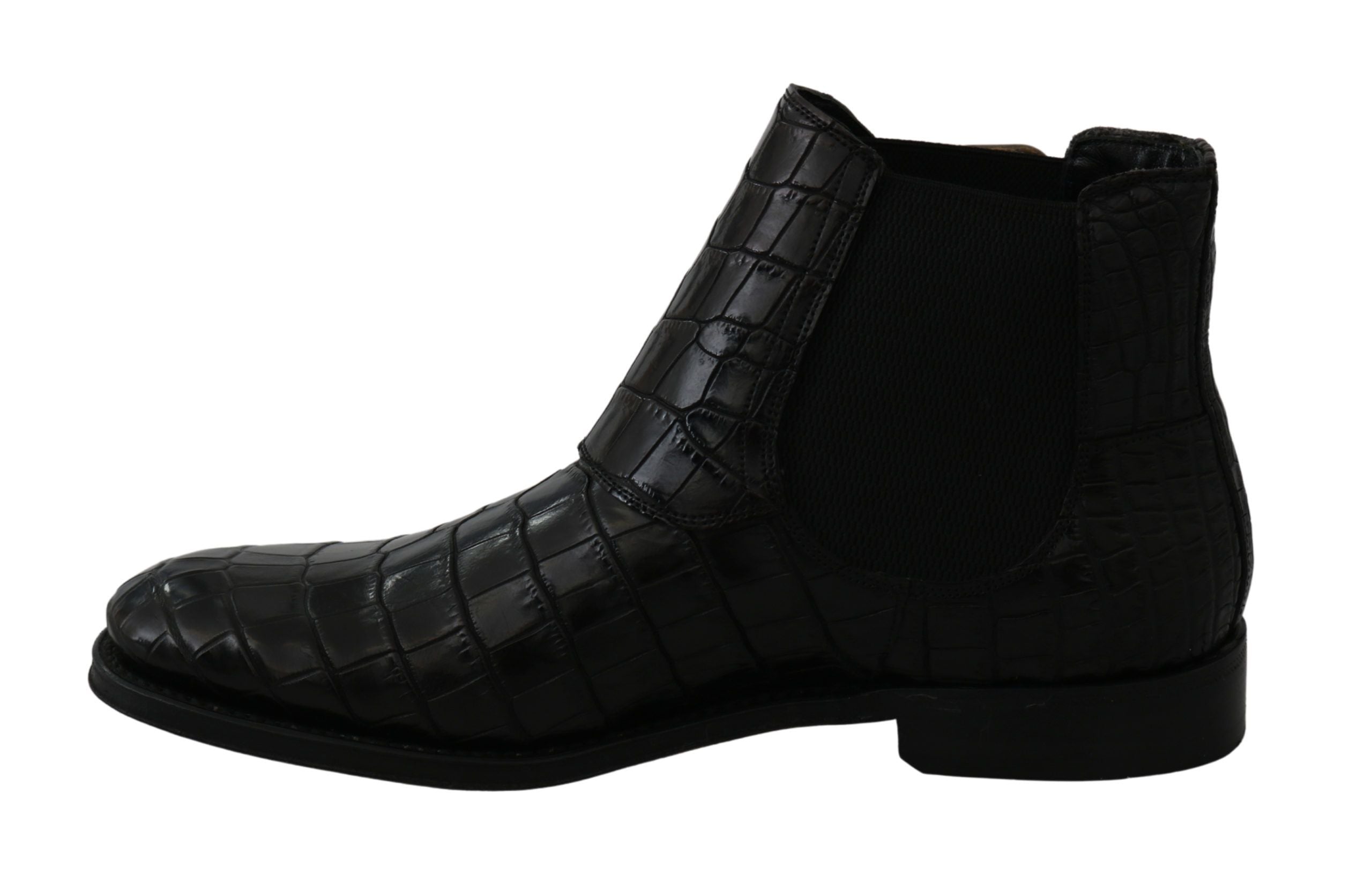 Elegant Derby Brogue Boots in Exotic Leather - ventzia