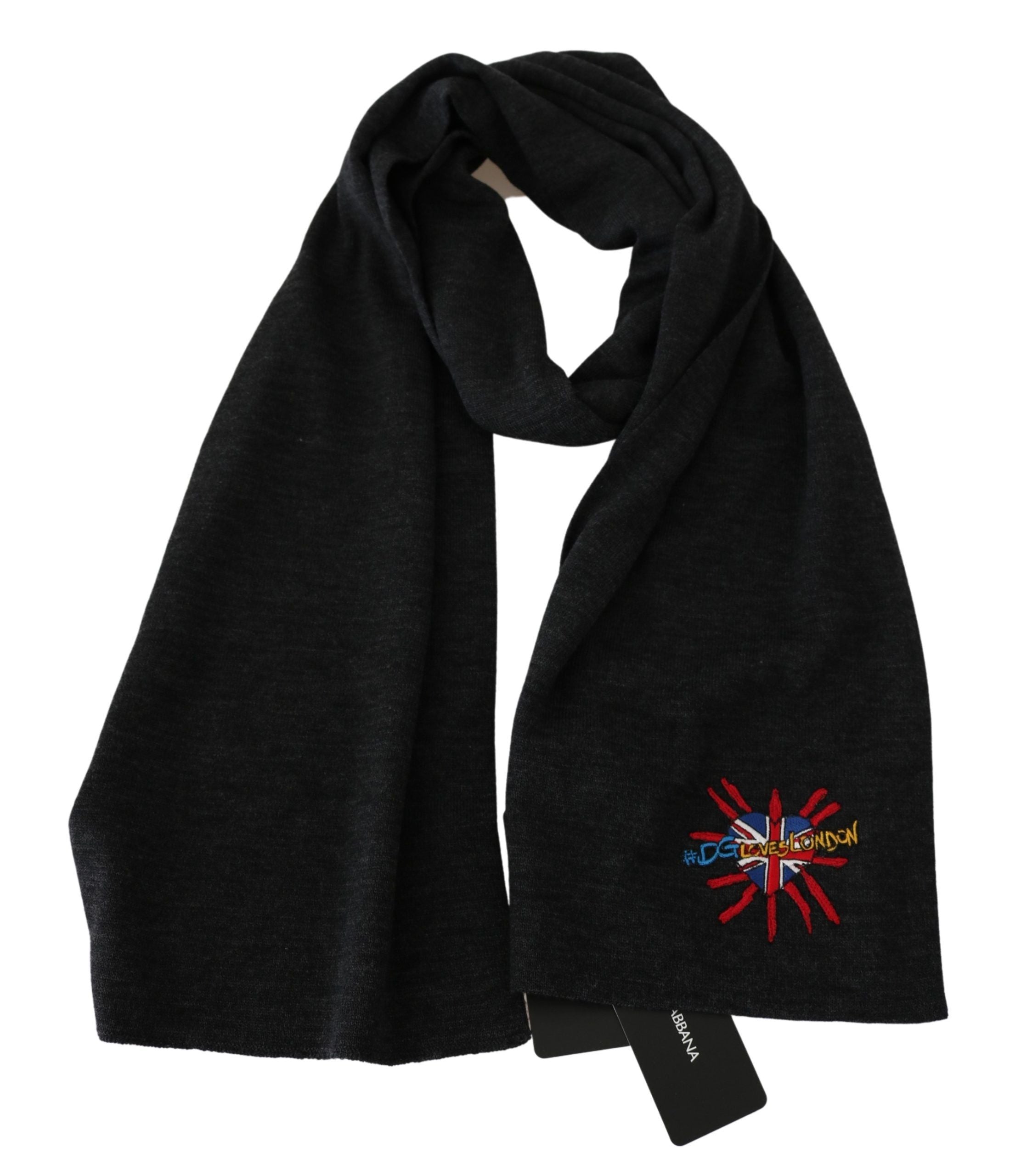 Chic Woolen Embroidered Men's Scarf - ventzia