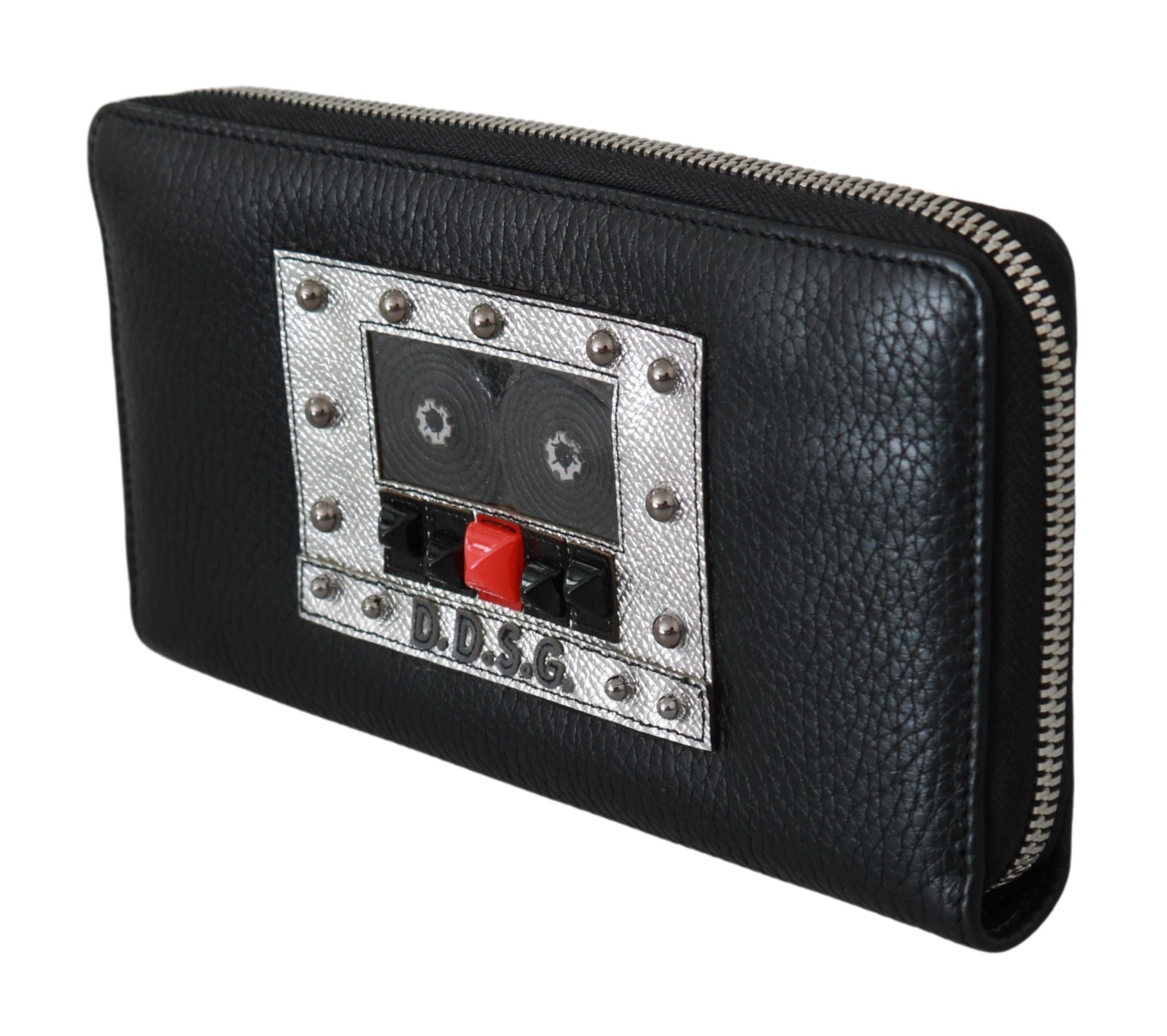 Elegant Black Leather Zip Continental Wallet - ventzia